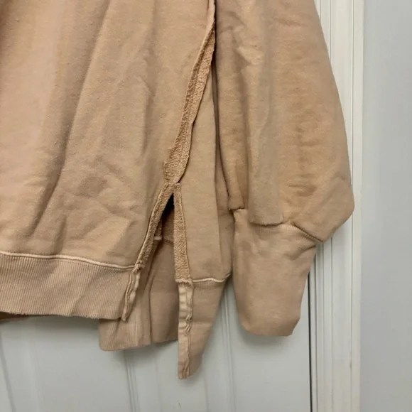 We The Free Camden Sweatshirt Oversized Loose Fit Beige Tan L - Picture 9 of 9